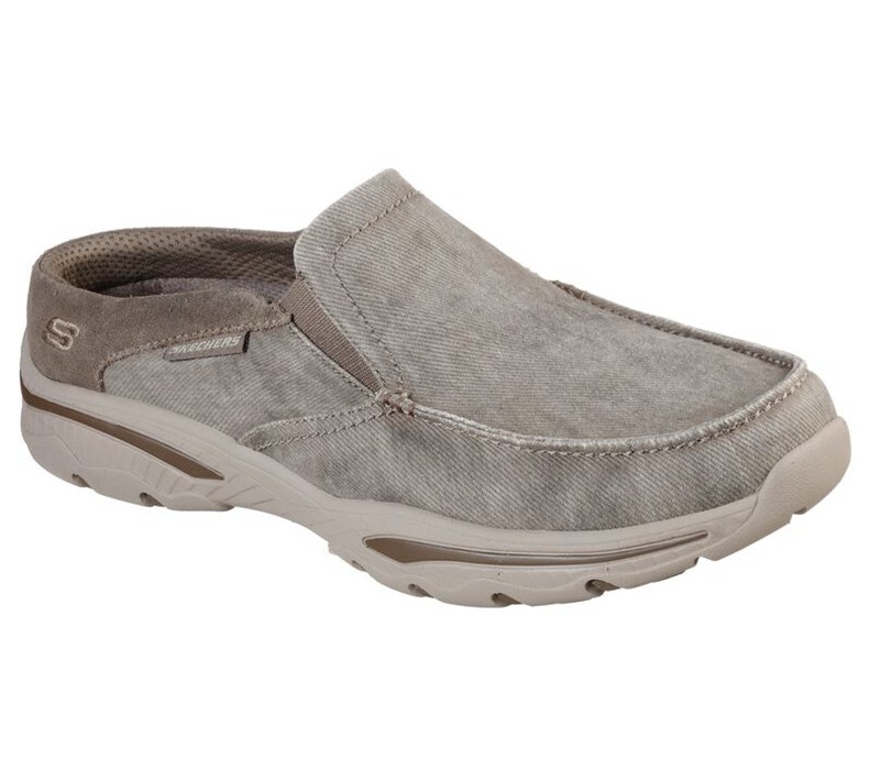 Skechers Relaxed Fit: Creston - Backlot - Mens Slip On Shoes Khaki [AU-TC4804]